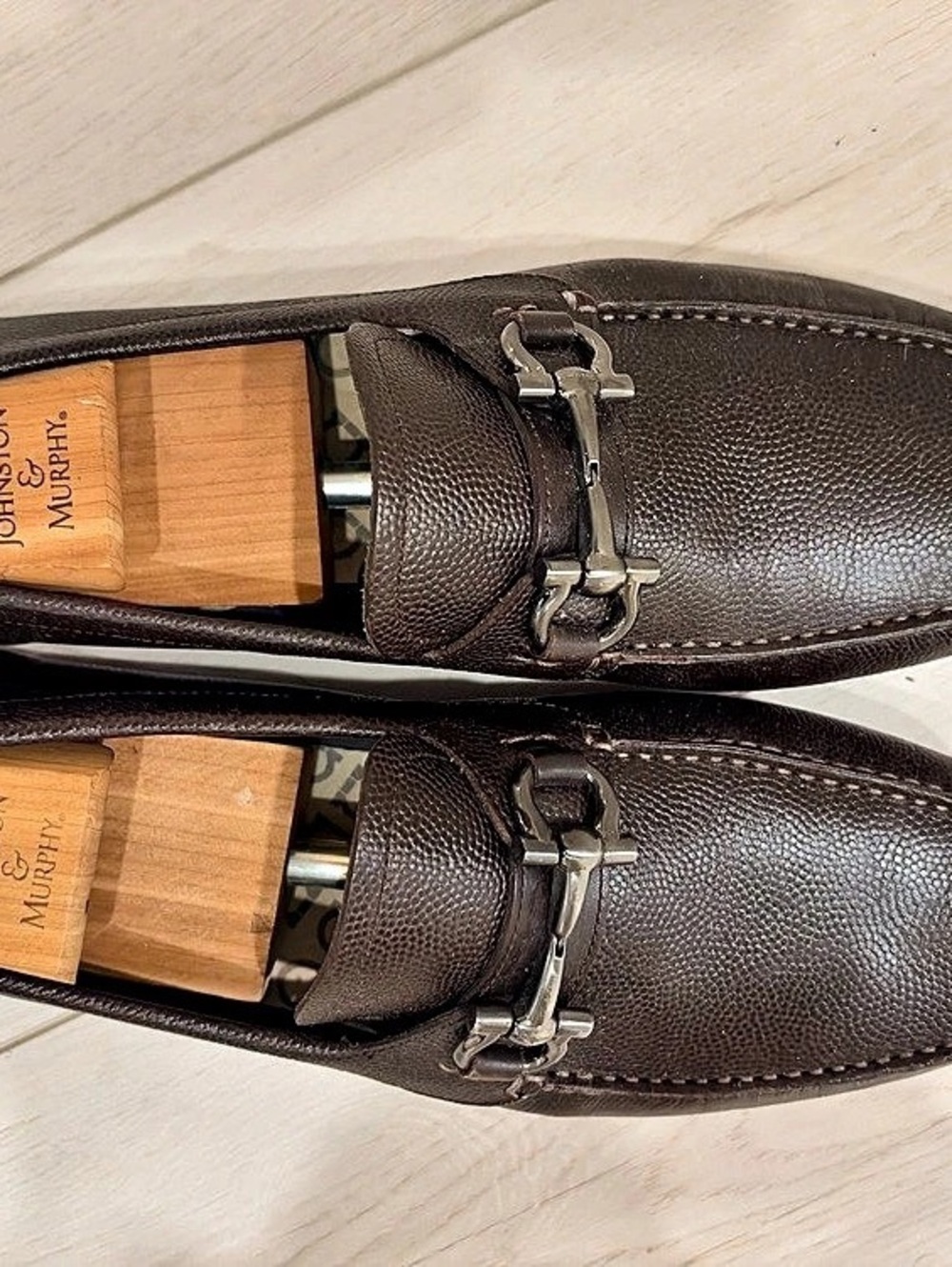 Johnston & Murphy Men's Brown Bit Loafers US 9.5 D New